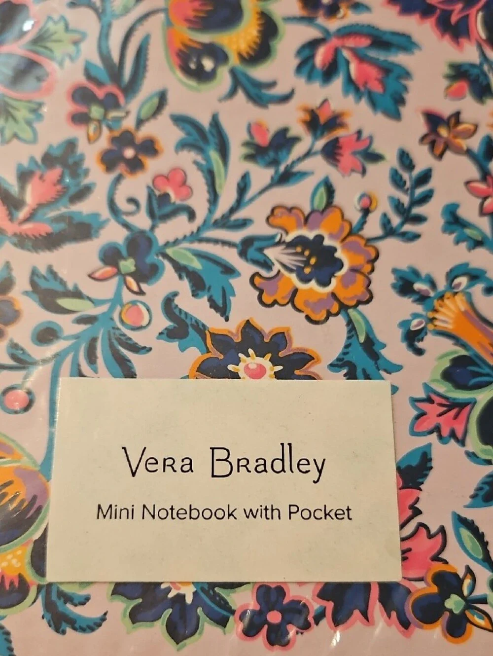 NWT Vera Bradley Cloud Vine Multi Pattern Mini Notebook with Pocket